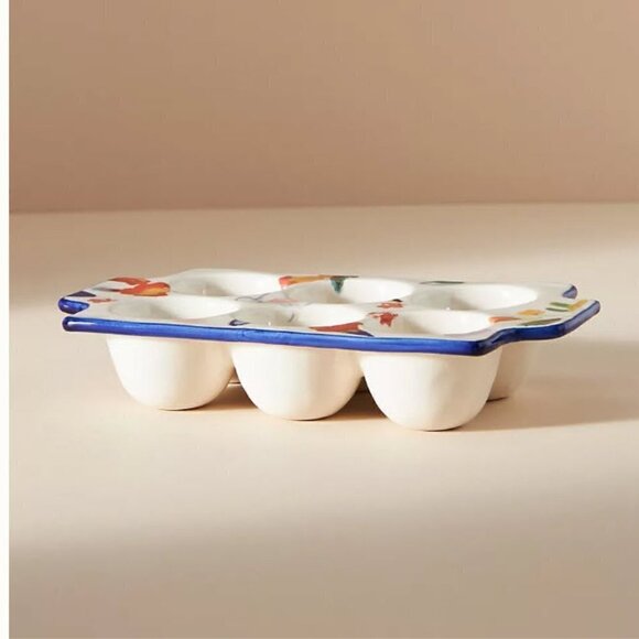 NWT Anthropologie Luna Breakfast Bakeware Egg Crate - Picture 3 of 3